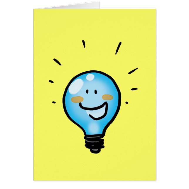 Cartoon light bulb character (Front)