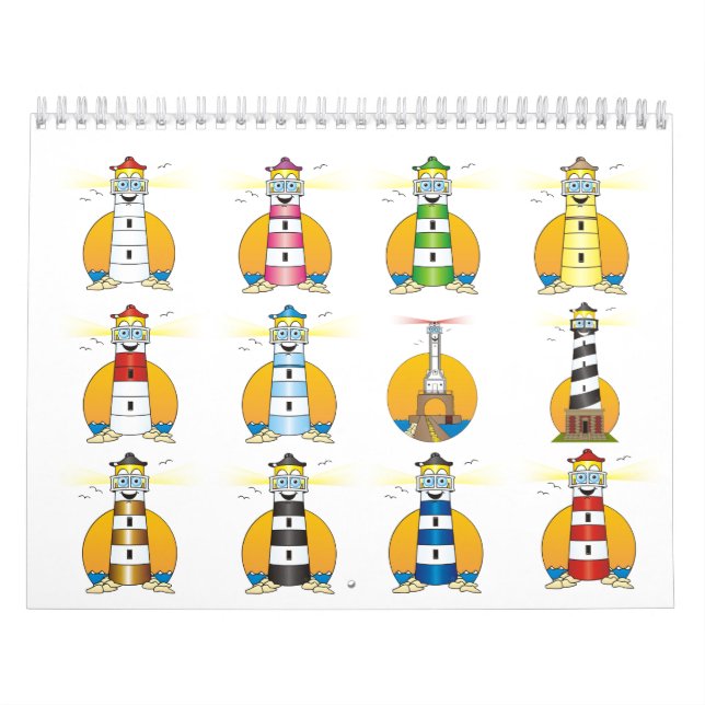 Cartoon Lighthouse Calendar (Cover)