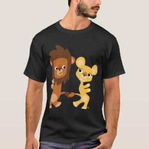 Cartoon Lion and Lioness  dancing T-shirt