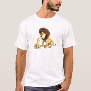 Cartoon Lion Father & Son T-Shirt