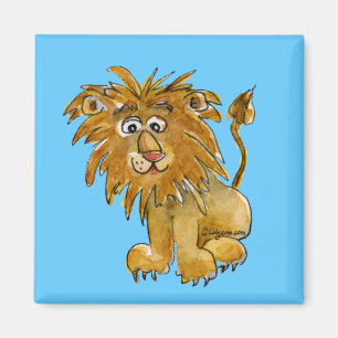 Cartoon Lion Magnet to Personalise