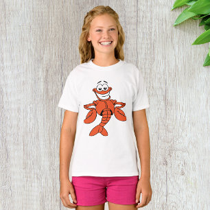 Cartoon Lobster Girls T-Shirt
