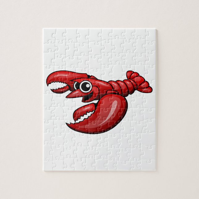 Cartoon Lobster Jigsaw Puzzle (Vertical)
