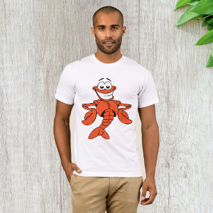 Cartoon Lobster Mens T-Shirt