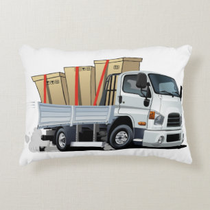 Cartoon lorry decorative cushion