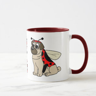 Cartoon Love Pug Mug