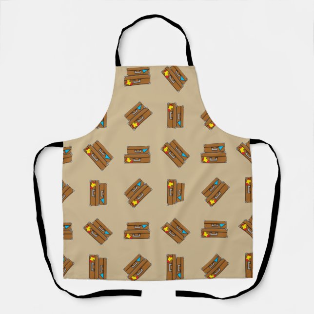 Cartoon Luggage Apron (Front)
