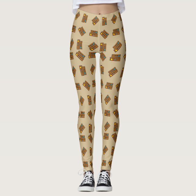 Cartoon Luggage Leggings (Front)