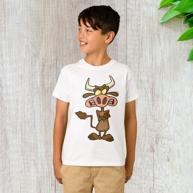 Cartoon Mad Cow T-Shirt (Creator Uploaded)