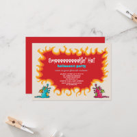 Cartoon Magic Dragons Breathe Fire Halloween Party