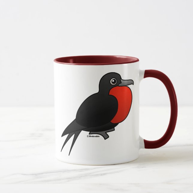Cartoon Magnificent Frigatebird Mug (Right)