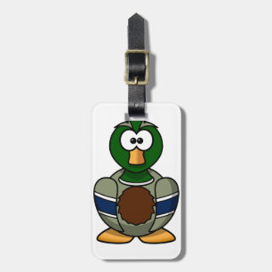 Cartoon Mallard Duck Luggage Tags