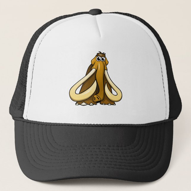 Cartoon Mammoth Trucker Hat (Front)