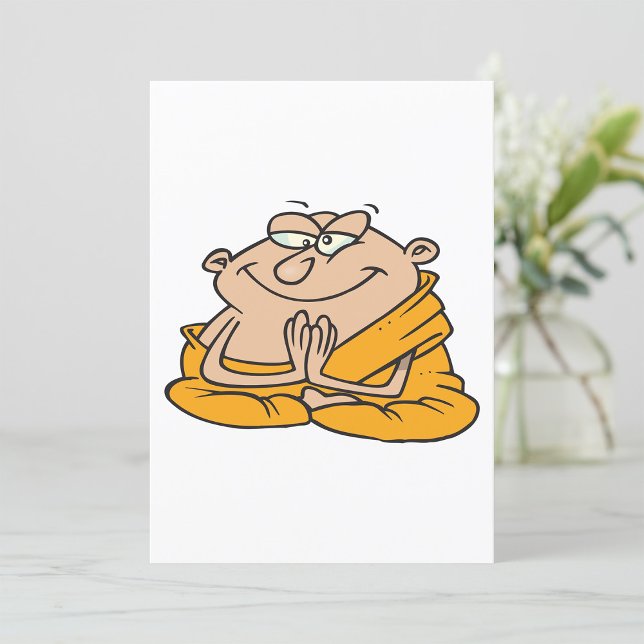 Cartoon Man Meditating Invitation (Creator Uploaded)