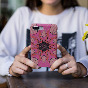 Cartoon Mandala Flower Pink iPhone 11 Case