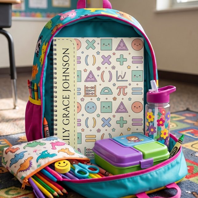 Cartoon Mathematics Back to School Pattern  Notebook (Creator Uploaded)