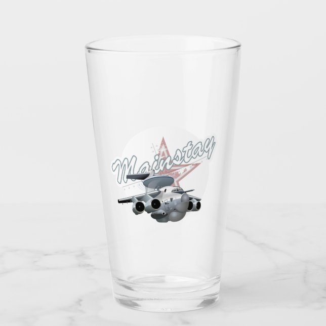 Cartoon military plane glass (Front)