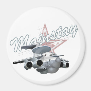 Cartoon military plane magnet