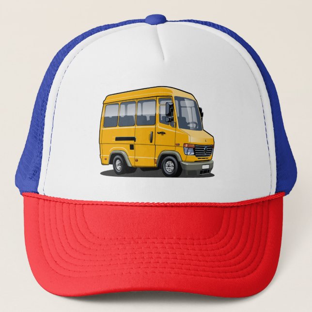 Cartoon mini bus trucker hat (Front)