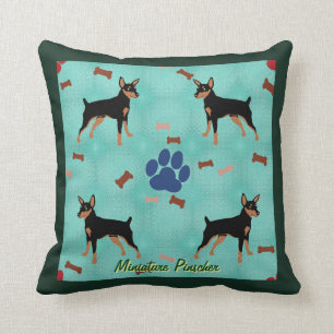 Cartoon Miniature Pinscher Cushion