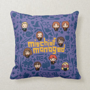 Cartoon "MISCHIEF MANAGED™" Graphic Cushion
