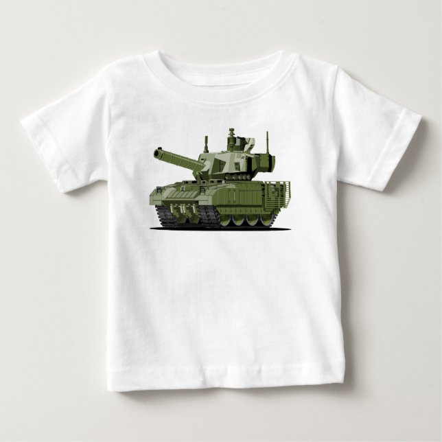 Cartoon modern armored tank (Front)