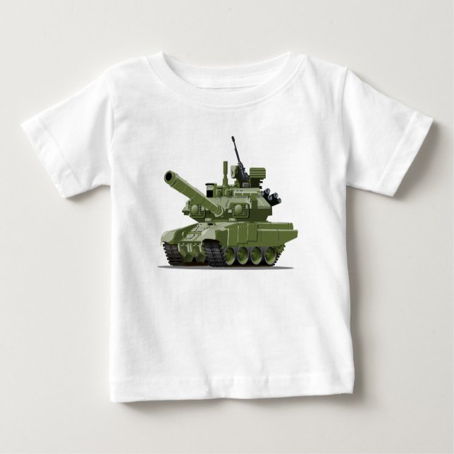 Cartoon modern armored tank (Front)