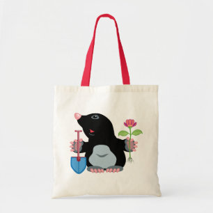 cartoon mole tote bag