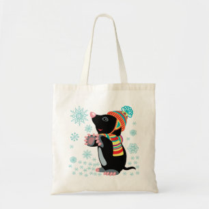 cartoon mole tote bag
