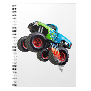 Cartoon monater truck notebook
