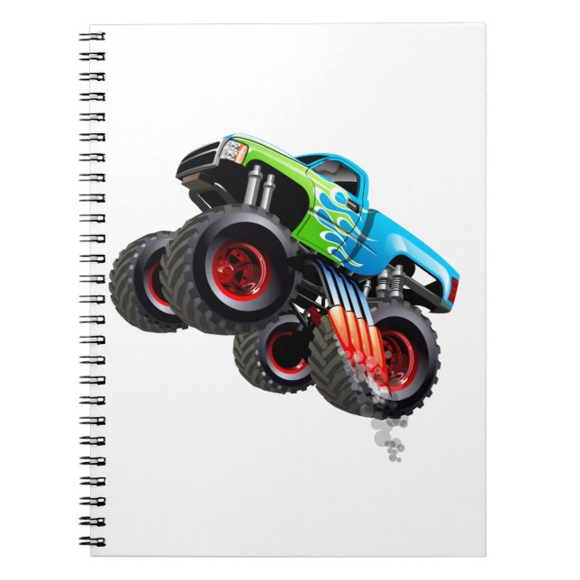 Cartoon monater truck notebook (Front)