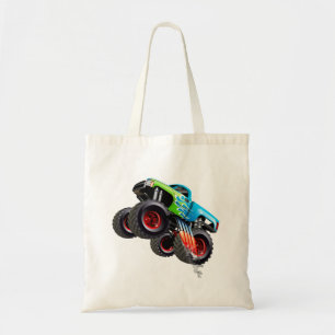 Cartoon monater truck tote bag