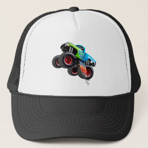 Cartoon monater truck trucker hat