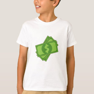 Cartoon Money Dollar Bills T-Shirt
