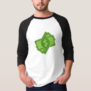 Cartoon Money Dollar Bills T-Shirt