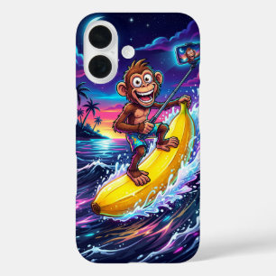 Cartoon Monkey Banana Fun Case