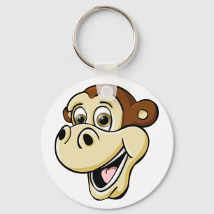 Cartoon Monkey Key Ring