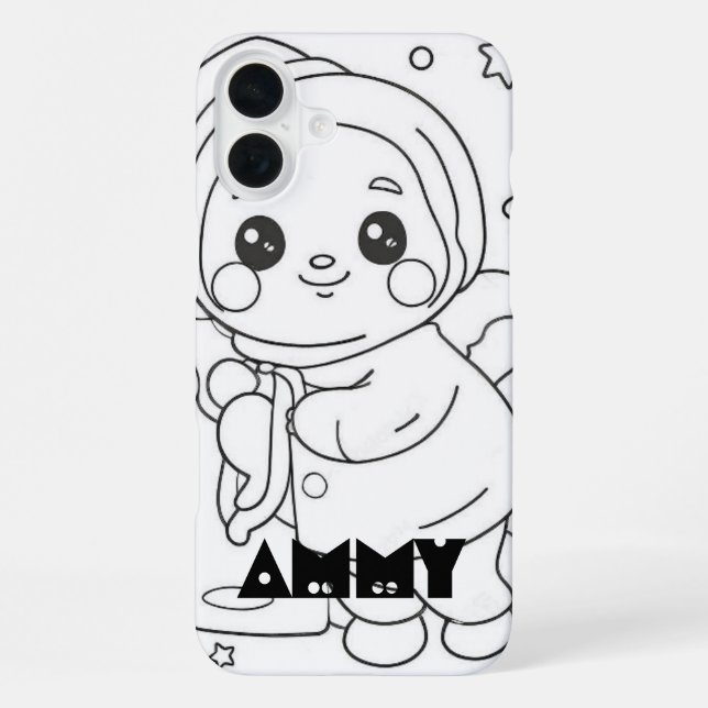 Cartoon Monogrammed Case- Mate iPhone Case (Back)