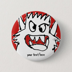 Cartoon Monster Button Lapel Pin