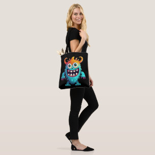 Cartoon Monster Tote Bag