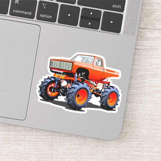 Cartoon monster truck (Detail)