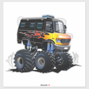 Cartoon monster truck