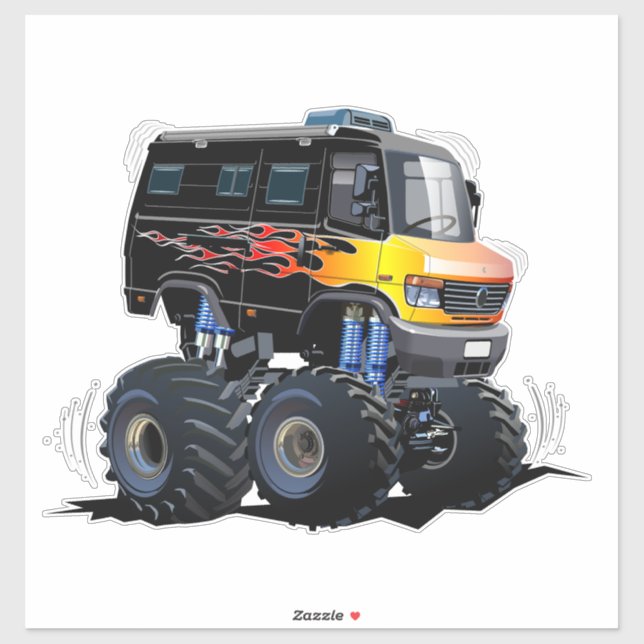 Cartoon monster truck (Sheet)