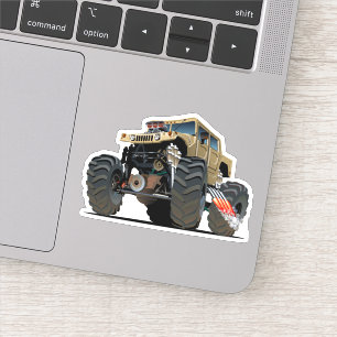 Cartoon monster truck