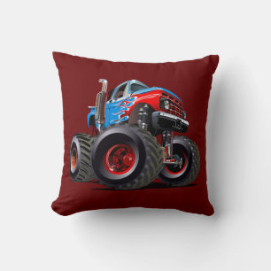 Cartoon monster truck cushion