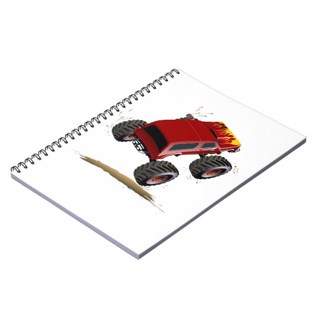 Cartoon monster truck notebook (Left Side)