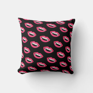 Cartoon Monster Vampire Lips sharp Teeth Fangs Cushion