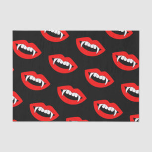 Cartoon Monster Vampire Lips sharp Teeth Fangs Tissue Paper