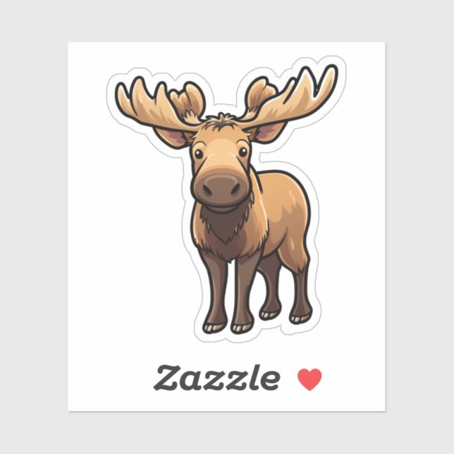 Cartoon moose illustration (Sheet)