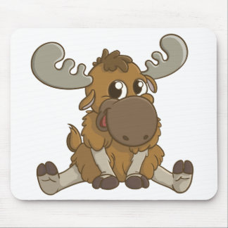 Cartoon Moose Mouse Pad